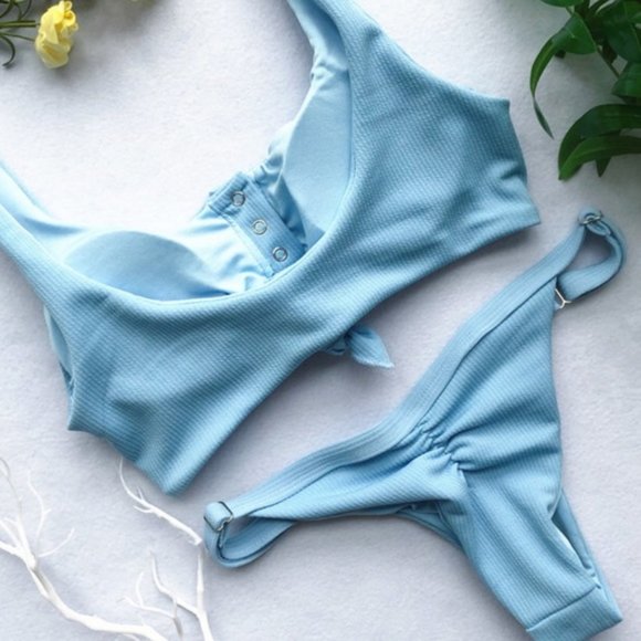 Knot Front Swimsuit - Picture 8 of 8